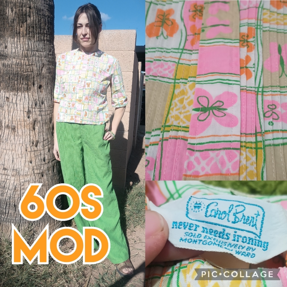 Vintage Mod Butterfly Top